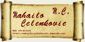 Mahailo Čelenković vizit kartica